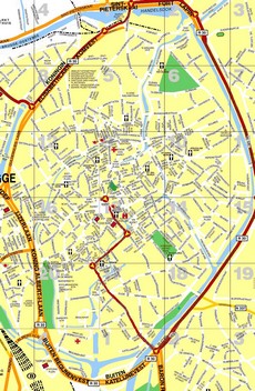Карта Брюгге